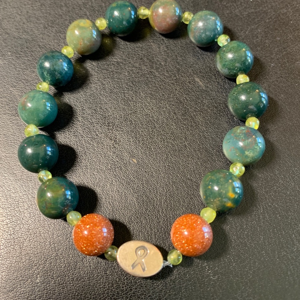 Jasper, Peridot, & Red goldstone Mindfulness Gems